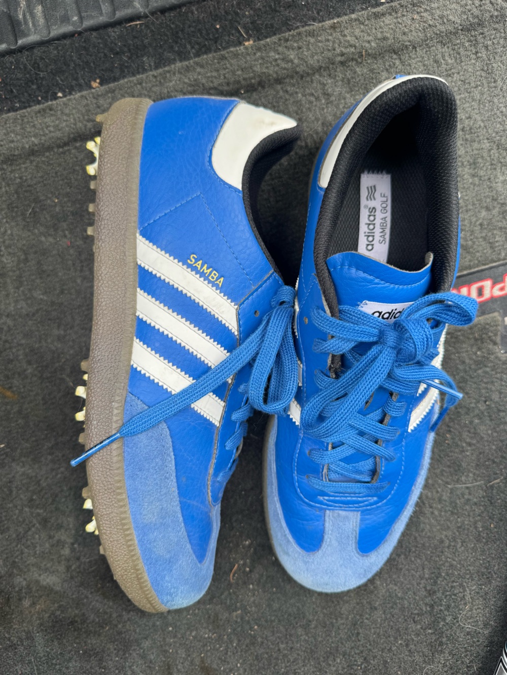 Adidas Samba Golf Classic Shoes - Blue / White
